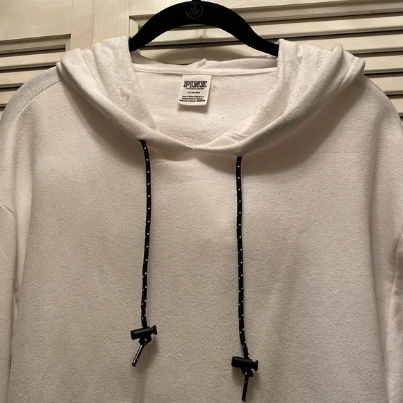 Victorias Secret, Pink Cropped Hoodie - Picture 3 of 5